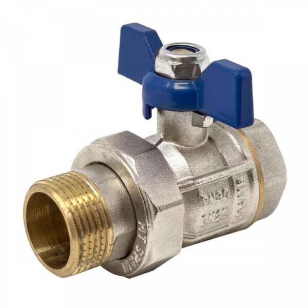 4106 Two-Piece Pn30 M-F Ball Valve Blue Butterfly Handle
