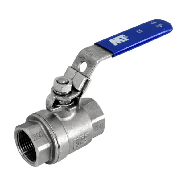 0910 F-F Ball Valve Two Pieces Threaded End Full Bore - Blue