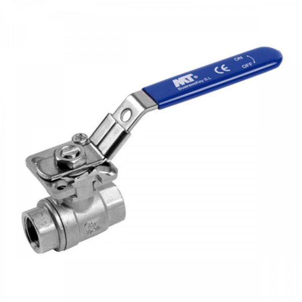 0917 Two-Piece Ball Valve With Mounting Pad Threaded End